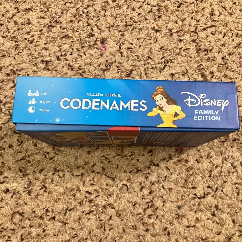 Codenames Disney Family Edition Board Game USAopoly Open Box Unpunched‎ Complete